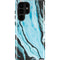Aqua Blue Marble Ink Galaxy S25 Ultra Impact Case